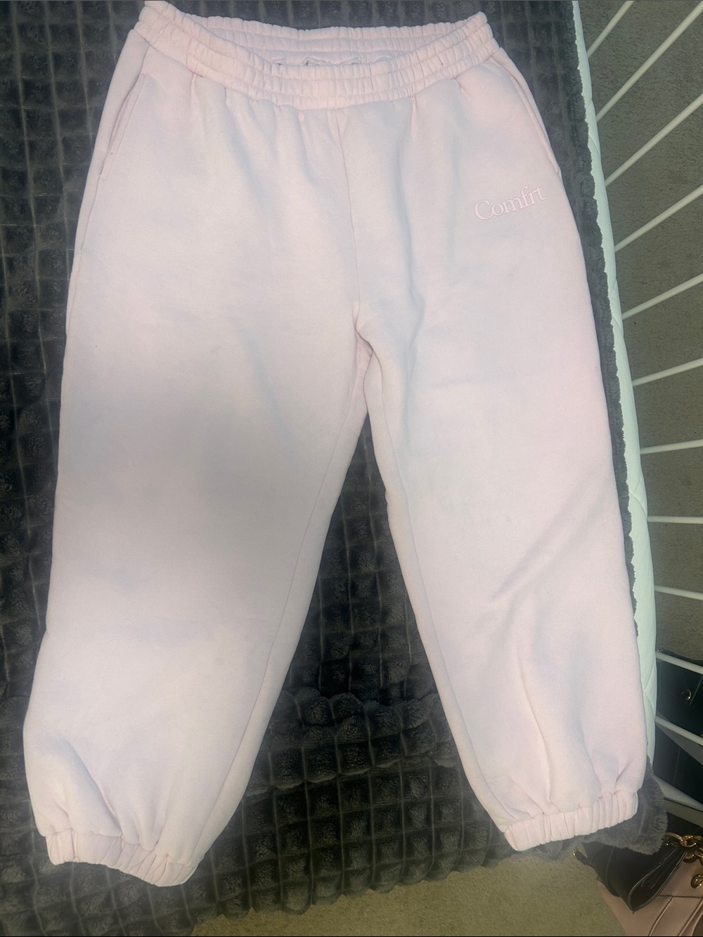 Comfrt Pink Fleece Joggers